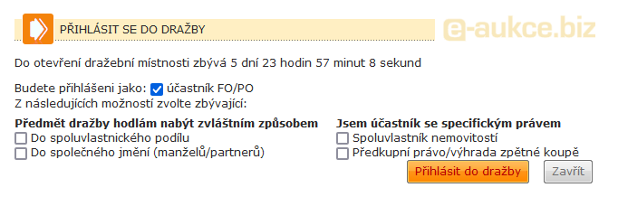 Obrázek přihlašovacího okna